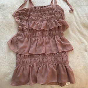 Lovers & Friends - Blush Ruffle Mini Dress